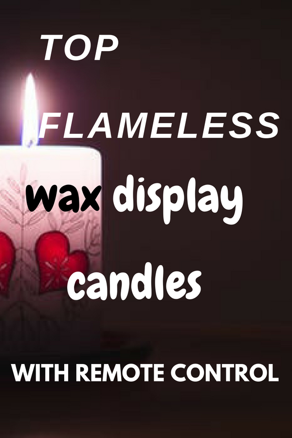 Flameless Wax Display Candles With Remote Control