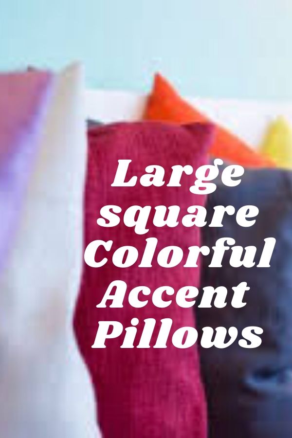 Large Square Colourful Accent Pillows