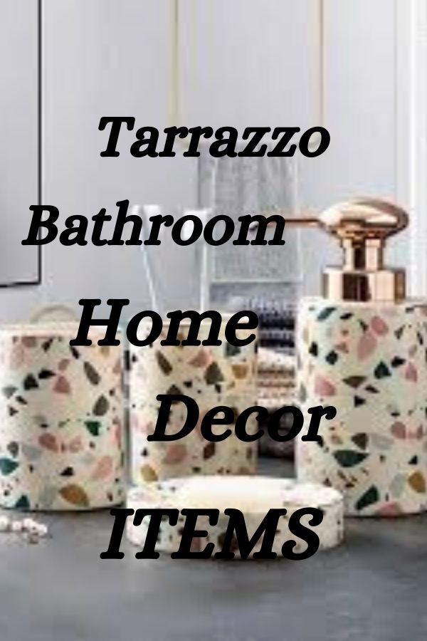 Terrazzo Bathroom Home Decor Items